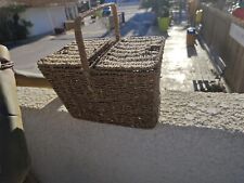 Rare Vieux Panier Osier