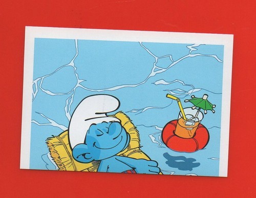 The smurfs cora sticker card - the,