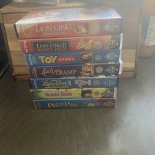 7 x Disney VHS Video Bundle Lady and the Tramp Lion King etc.
