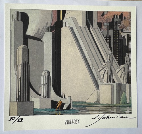 Schuiten libris numéroté - ex,