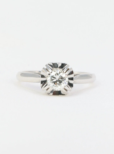 Bague solitaire art - bague, en