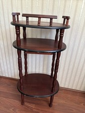 Vintage Oval Cherry Wood