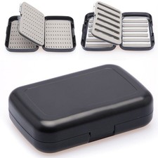 Boîte à mouches de pêche à la mouche double face avec insert en mousse qui t