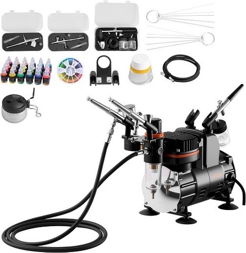 Airbrush kit with - 1/6, hp
