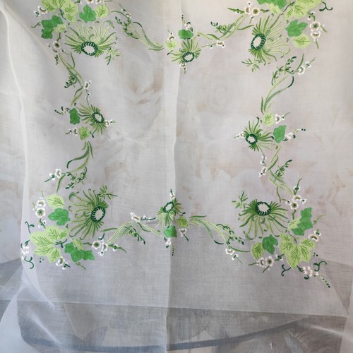 Nappe organdi madère broderie - organdi,