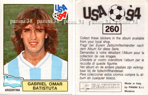 Sticker gabriel batistuta - sticker,