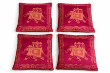 Lot de 4 coussins indiens