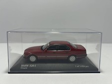 1 43 BMW 5 Series Sedan E34 Miniature Car Red Metallic