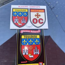 2 Blasons Adhesifs Villes et