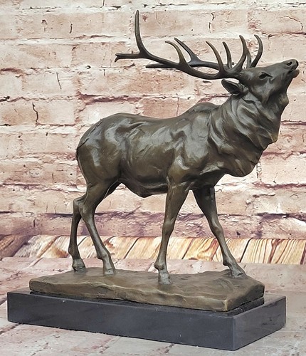 Sculpture cerf bronze - sculpture,