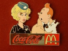 PIN'S NATACHA - TINTIN AND SNOWY - RED COCA COLA