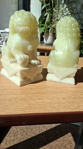 Sculpture chinoise une paire - une,