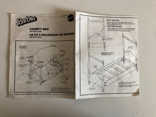Instructions notice barbie - notice,
