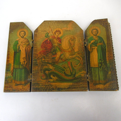 Icone triptyque grec - icone,