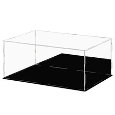 Vitrine en Acrylique avec Miroir Boîte de Rangement Transparente pour Figurin...