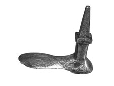 Ancien pied de cordonnier en fer forgé
