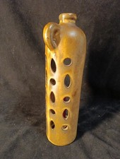 Photophore Haut En Céramique Ajourée Hauteur 29 Cm Diamètre 8 Cm.