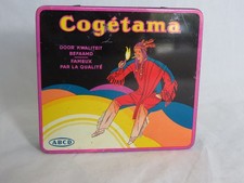 Vintage Cogetama Tin w/ Indian Design 20 Petits Cigares Serie Diamant  ABCD