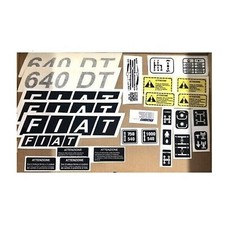 Set Adhésifs Stickers Fiat 640 DT Graphiques Tracteur Professionnel Remplacement