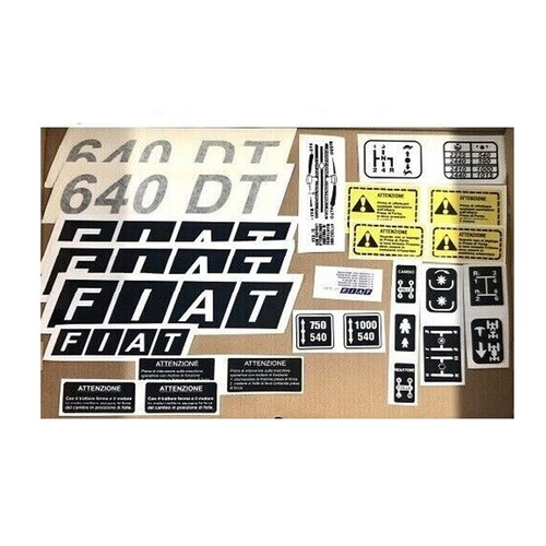 Set adhésifs stickers - adhésifs, fiat