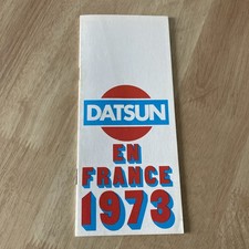 Datsun France 1973 100A 120A 240Z 180 etc prospectus catalogue automobile