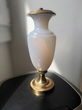 Pied de lampe opaline sevres 
