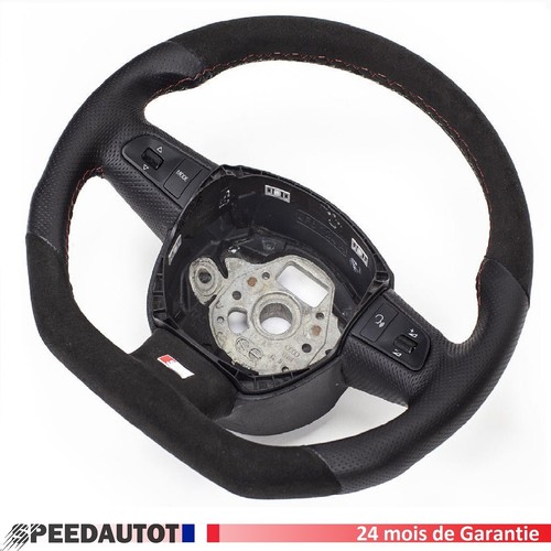 Alcantara volant aplati cuir - alcantara,