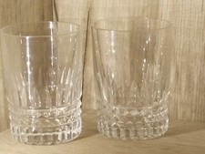 2 Verres à Whisky en Cristal  (modèle Baccarat ) Anciens .