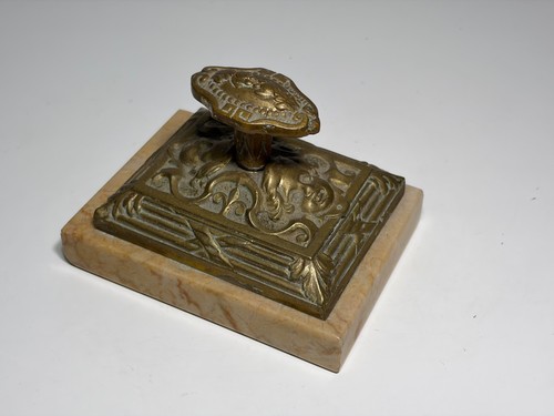 Presse papier bronze marbre