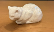 chat faïence craquelé art