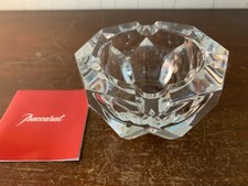 2 Octagonal Baccarat Crystal Star Base Ashtrays (Price Per Piece)