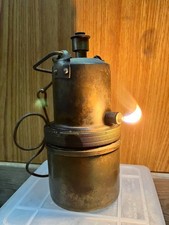 Carbide lamp, acetylene lamp, restored lantern, rare antique brass item