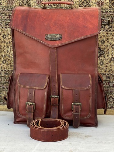 Sac dos cuir pour - cuir, 18"