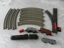Lot locomotive train Jouef + wagon + sheet metal rail + exchanger