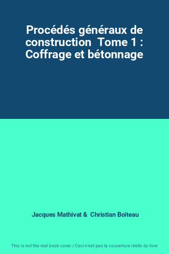 Procédés généraux - , de