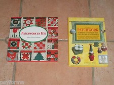 Lot de 2 Livres de couture DMC PATCHWORK en fête & Patchwork  techniques idées..