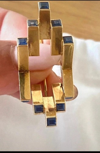 Sup broche art deco - deco, or