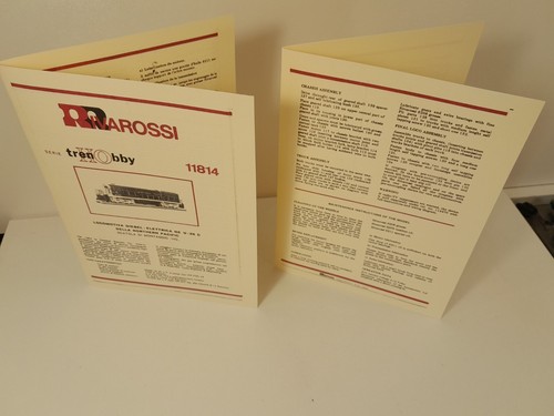 Rivarossi document 11814 - rivarossi,