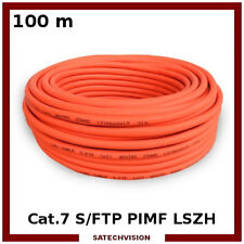 100 m Câble d'Installation Réseau Cat.7 S/FTP PIMF 600 MHz LSZH Sans Halogène