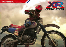 HONDA Brochure XR600 XR600R XR250 XR250R 1992 Catalog REPRO