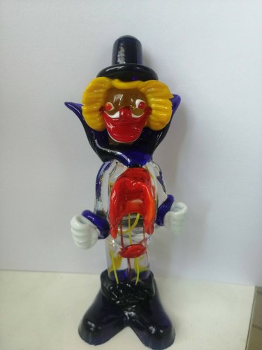 Figurine clown verre de - figurine,