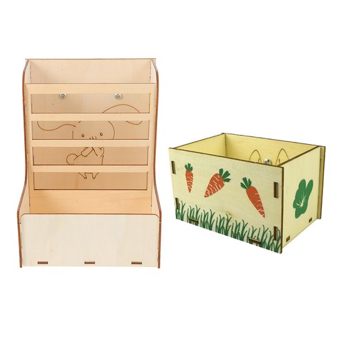 Wooden rabbit feeder rack for - rabbit,