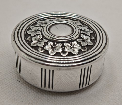 Christofle boîte ronde métal