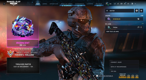 Compte iridescent black - ops, 7