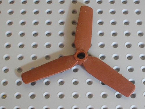 Helice lego star - helice, redbrown