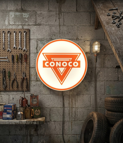 Enseigne conoco lumineuse - conoco,
