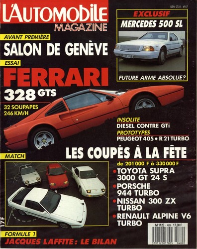 Automobile magazine 489 - l’automobile, n°489