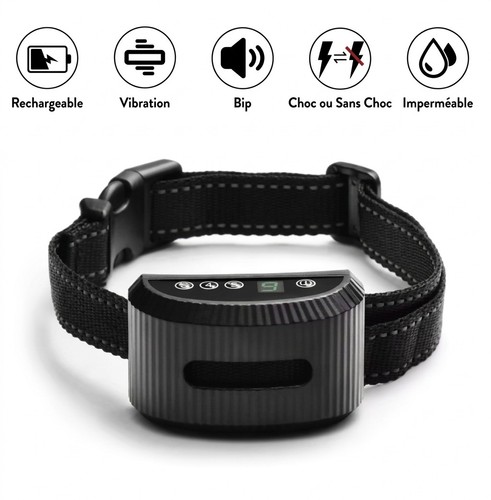 Collier anti aboiement chien - collier, anti-aboiement