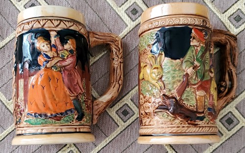 Paire chopes bière - de, à