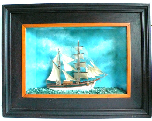 Diorama ancien bois maquette - diorama,